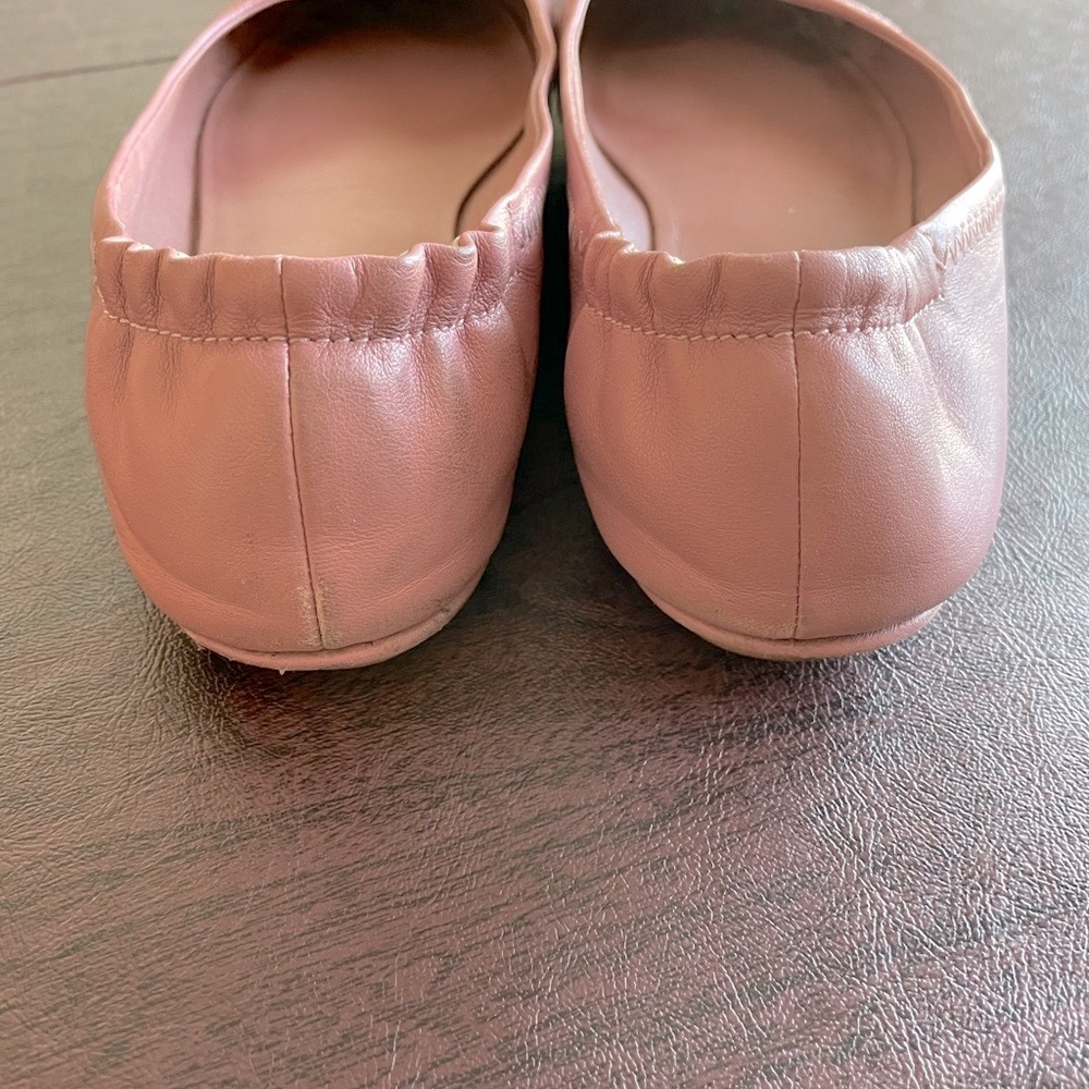 Tory Burch Pink Leather Flats - Picture 4 of 5
